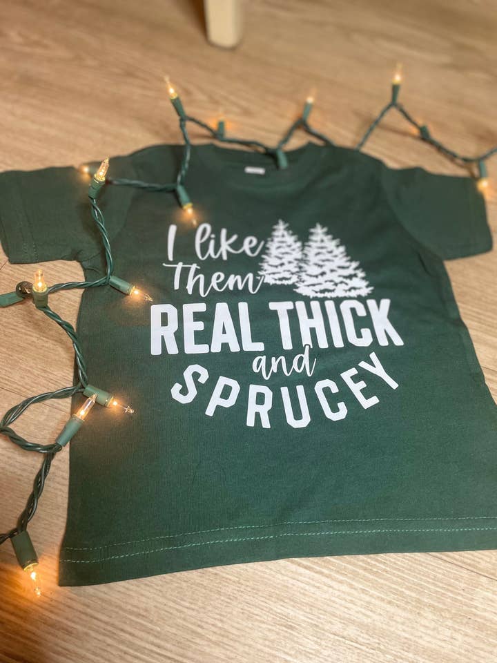 T-shirt grossa e em abeto | Verde Floresta e Branco | T-shirt unissex por atacado de Charlie Rae