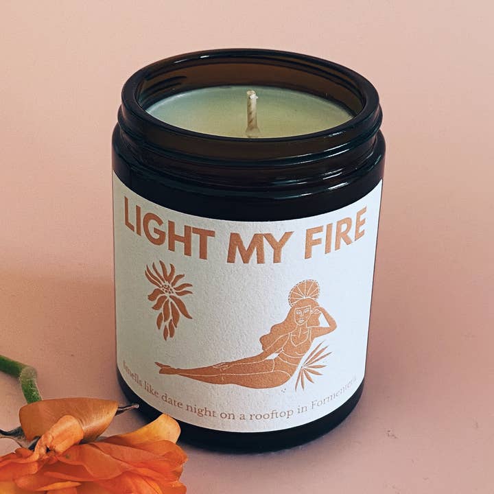 Light My Fire — 120 ml Duftkerze mit veganem Sojawachs für den Großhandel von Les Boujies
