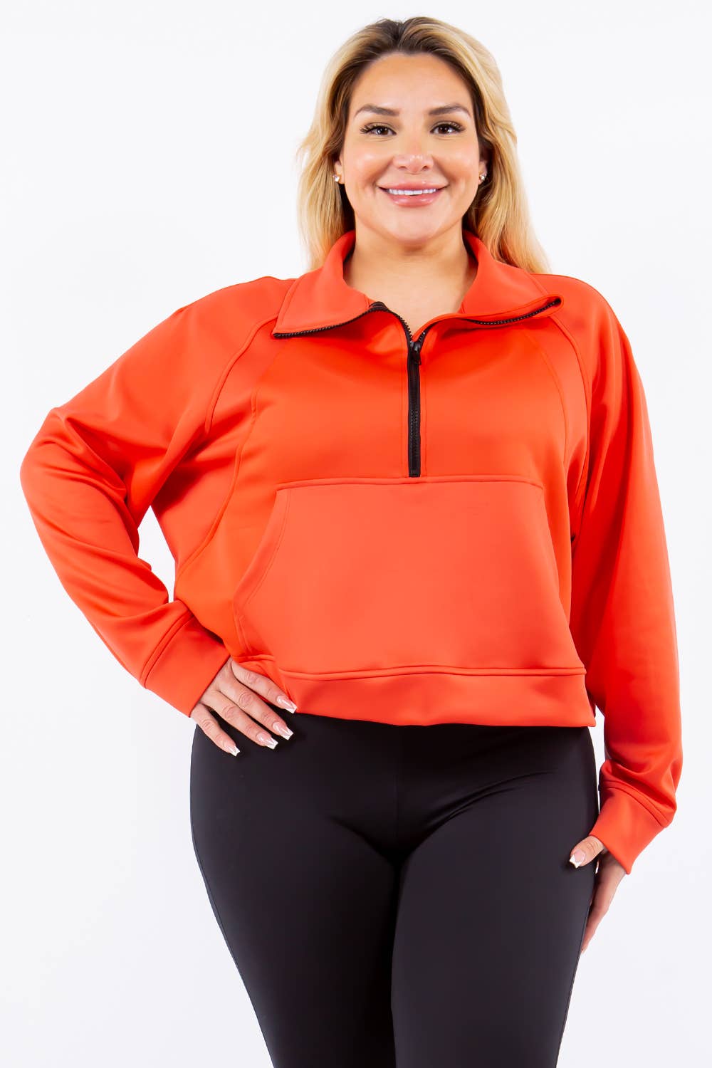 Eldridge Fashion – Großhandel Sweatshirt – Damen – SCUBA LULU TRICHTERHALS0