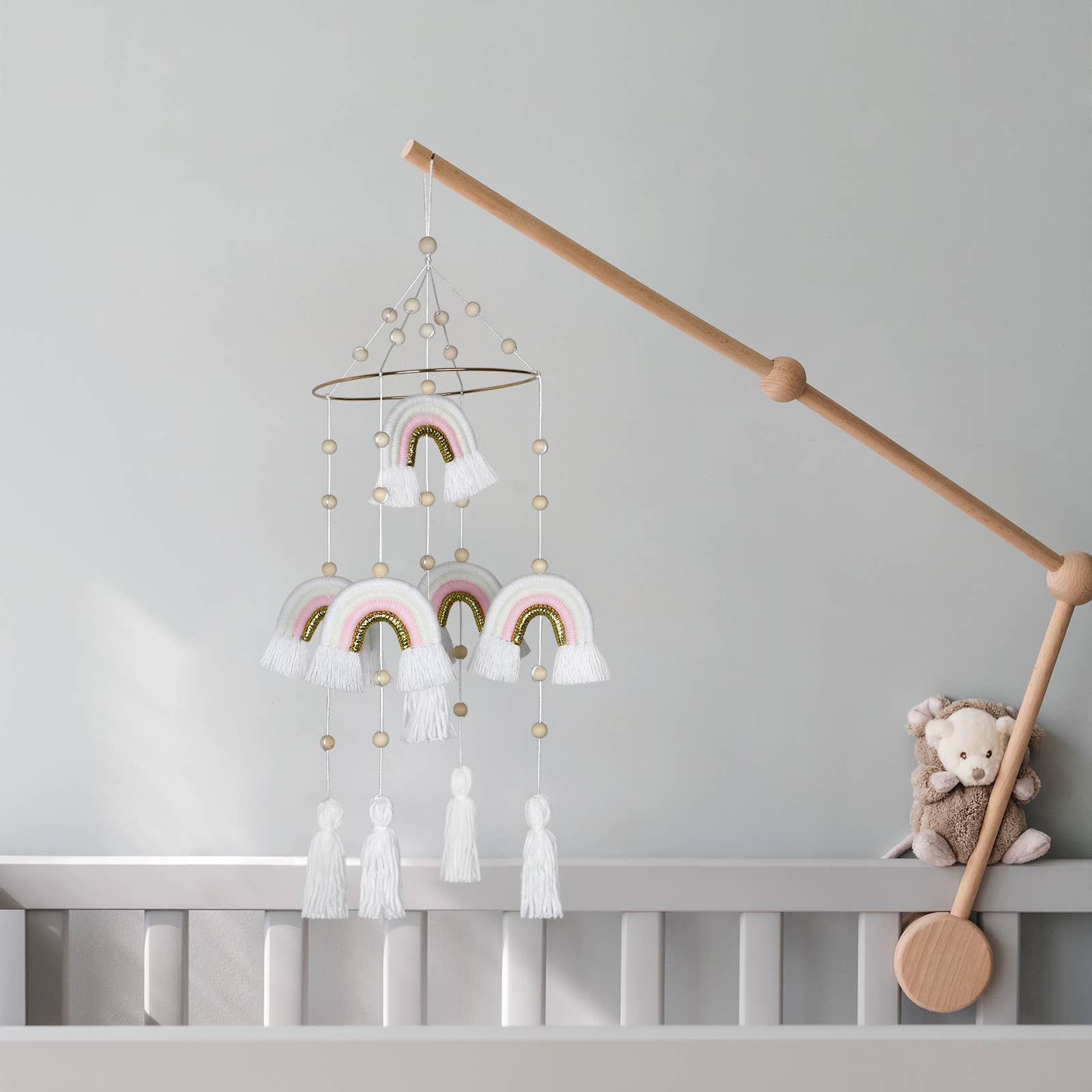 Sparkle Being - Wholesale Baby Mobile - Handmade Rainbow Hanging Baby Crib Mobile For Nursery Room7