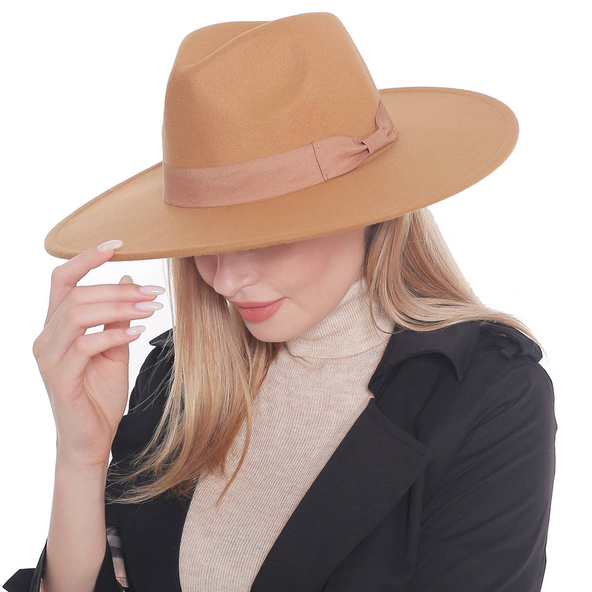 anbfashion - Wholesale Fedora - Women's - Felt Ribbon Basic Fedora Hat  30416