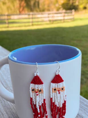 Pendientes con flecos de Santa Claus para venta al por mayor de DlpDesigned
