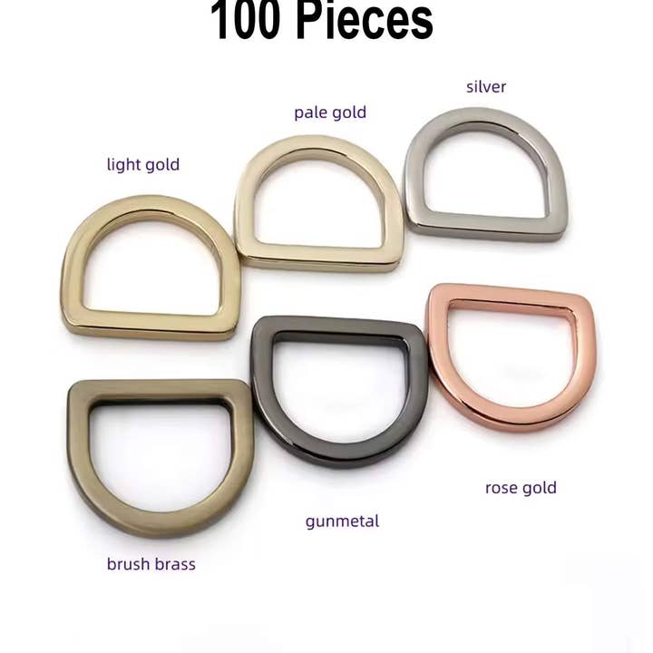 Anpassat D-ring spänne i zinklegering 20–38 mm för väskremmar för wholesale av Radyan Fabrics