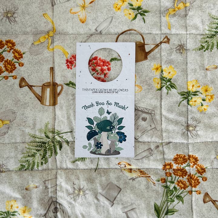 Merci Beaucoup Étiquette de Bouteille pour la vente par Verdant Paper Co.