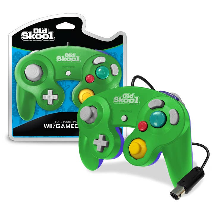 Green GameCube Controller Green/Blue for wholesale on Faire