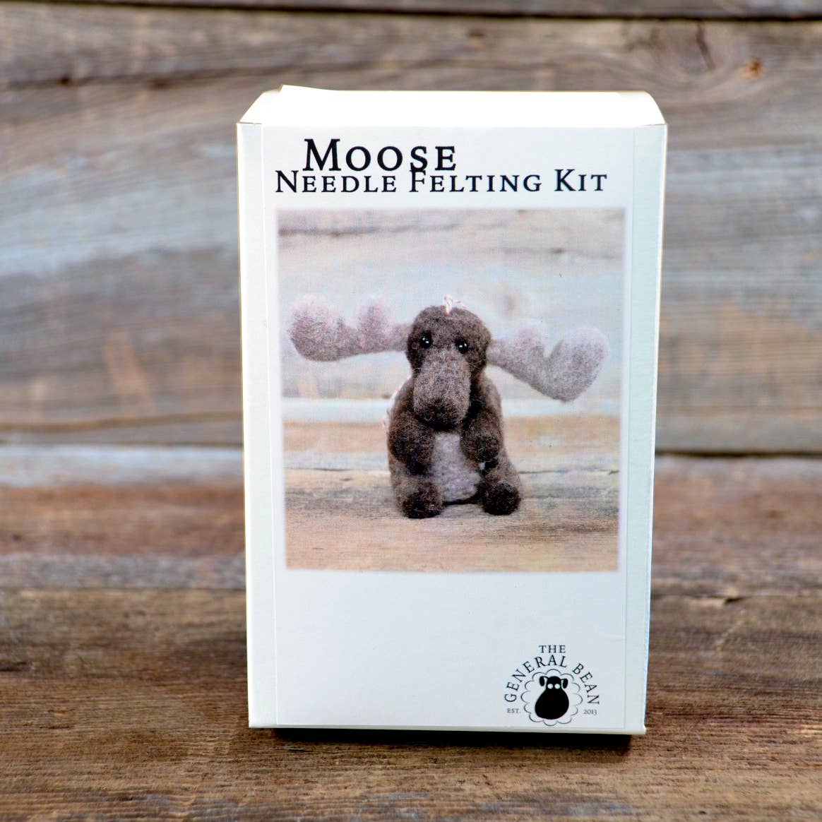 The General Bean - Vendita all'ingrosso Kit da cucito creativo - Kit per infeltrimento ad ago - Ornamento alce - Animale1