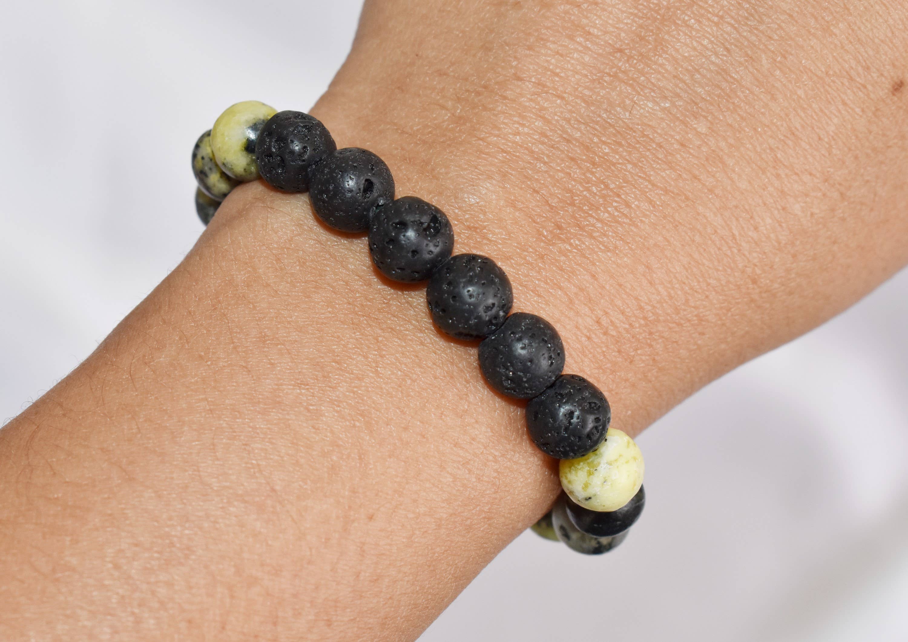 Soothing Crystals - Vente Bracelets d'aromathérapie - Bracelet Diffuseur | Serpentine | Diffuseur d'Huile d'Aromathérapie1