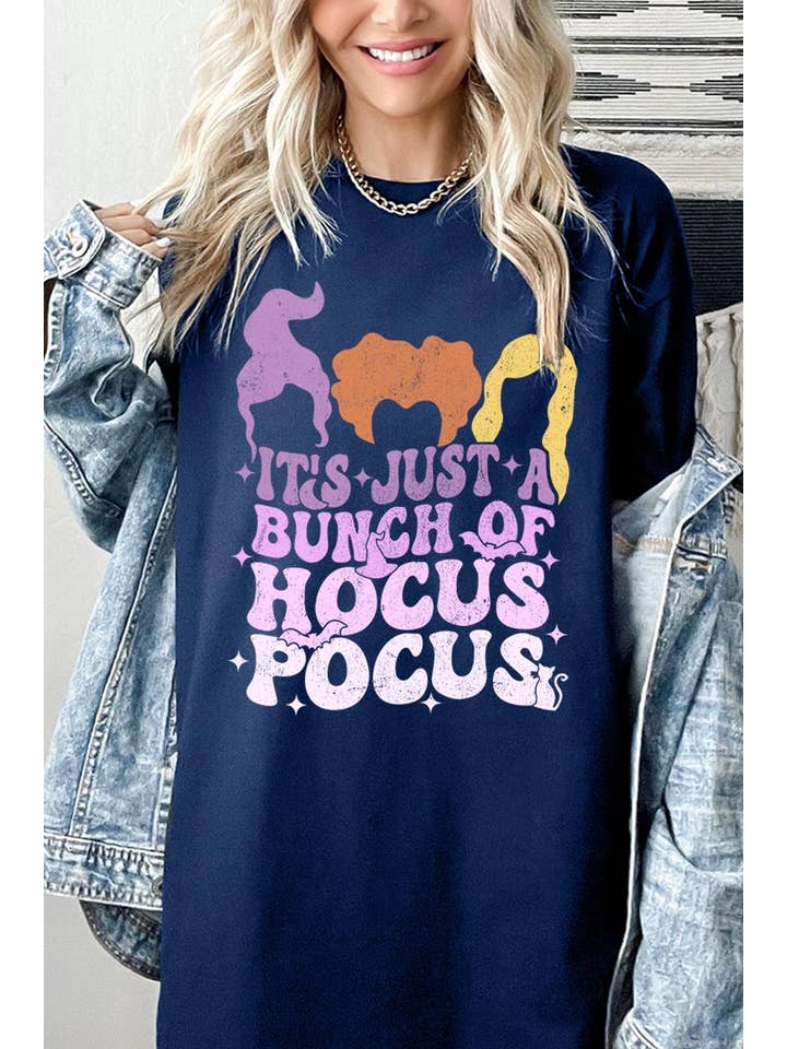 COLORBEAR - Wholesale Tunic - Women's - IT'S JUST A BUNCH OF HOCUS POCUS HEAVY COTTON TEE5