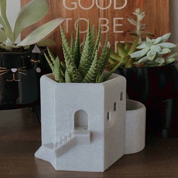 Mini Santorini Succulent Planter | More Colors Available for wholesale by Peachy Pilea