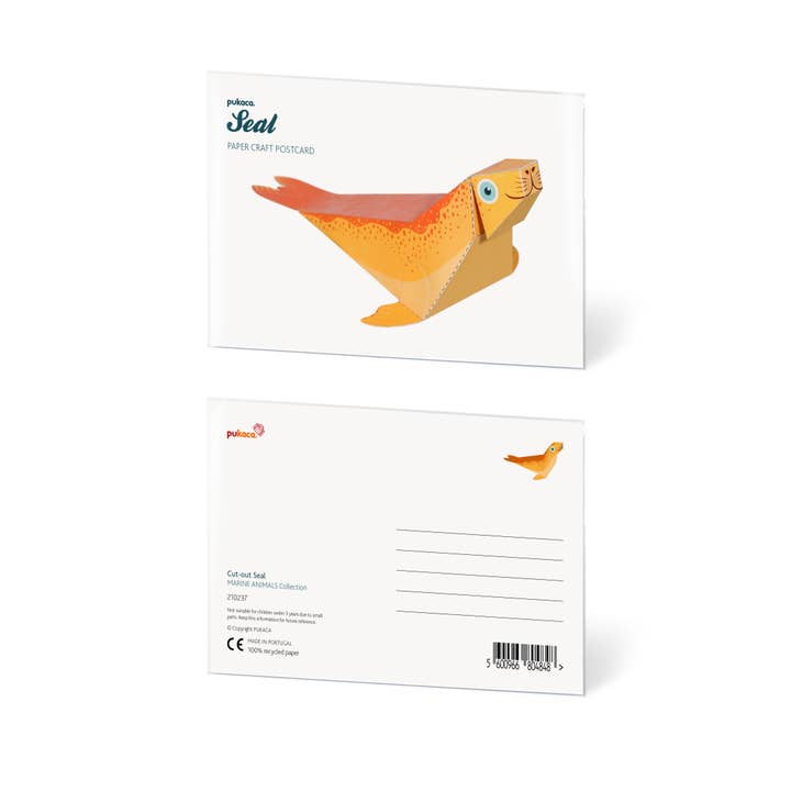 pukaca - Wholesale DIY Craft Kit - Kids - Seal Postcard1