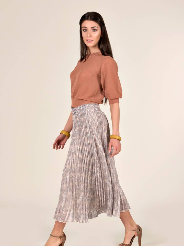 Jupe longue plissée pour la vente par Miawhitemilano