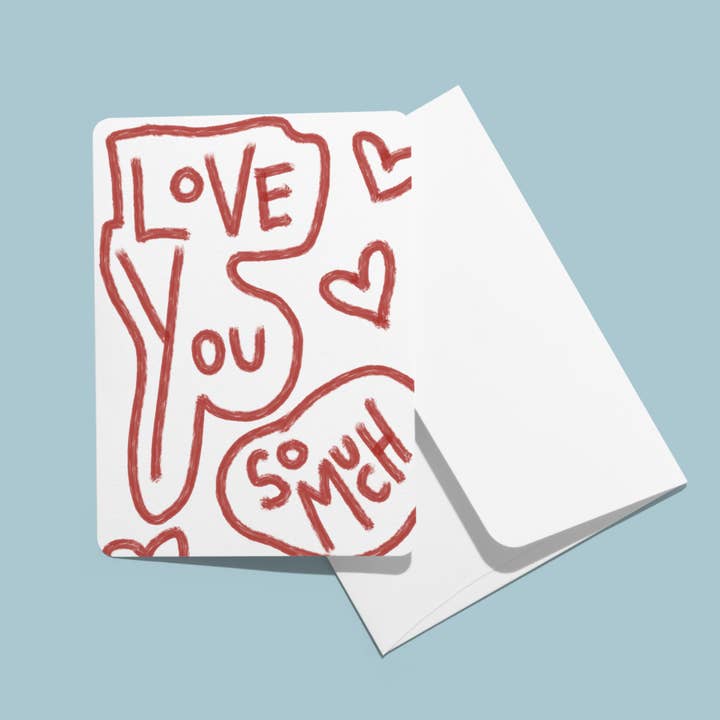 Amo-te! Tanto! Cartão por atacado de Fyne Print