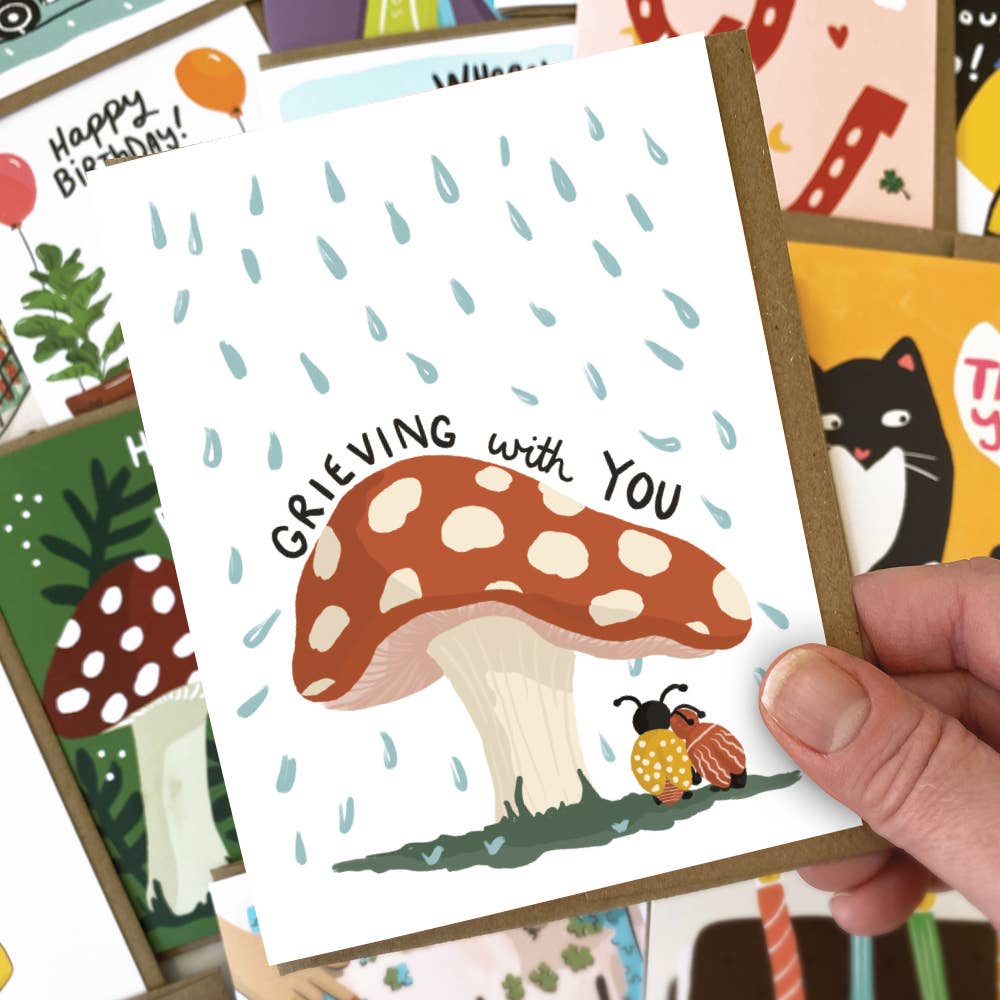 Kat French Design - Wholesale Sympathy Card - Grieving With You - Sympathy Card1