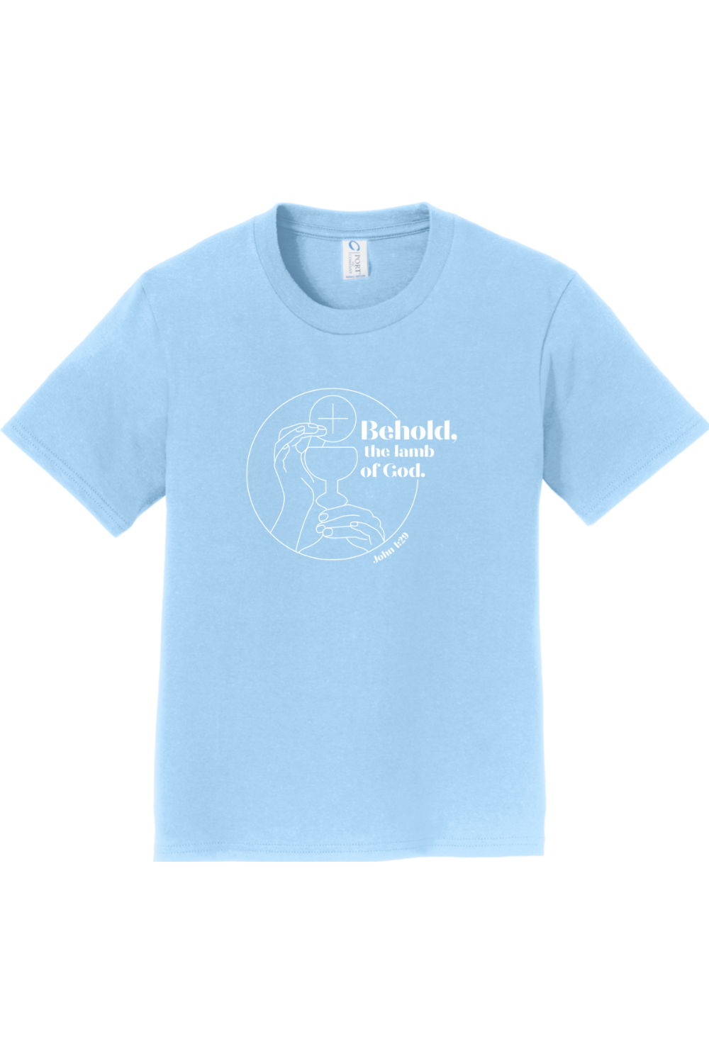 Sock Religious - Vendita all'ingrosso Maglietta serigrafata - Bambini - Ecco l'Agnello di Dio - Giovanni 1:29 - Maglietta per giovani6