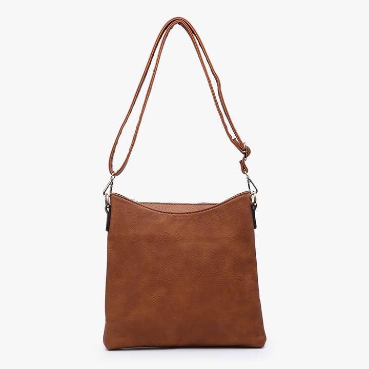 Jen & Co. - Wholesale Crossbody Bag - Women's - *SALE* M1765 Emma 3 Compartment Crossbody w/ Snap Closure