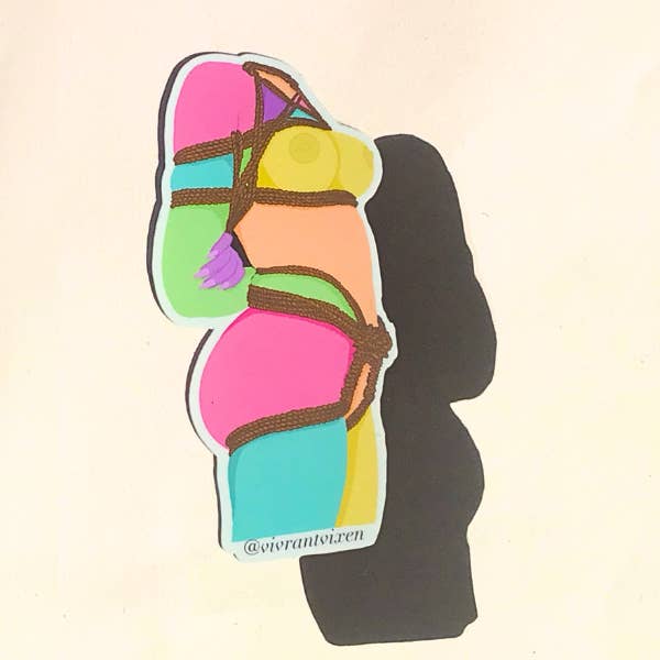 Rope Bunny Adult Magnet for wholesale by Vivrant Vixen