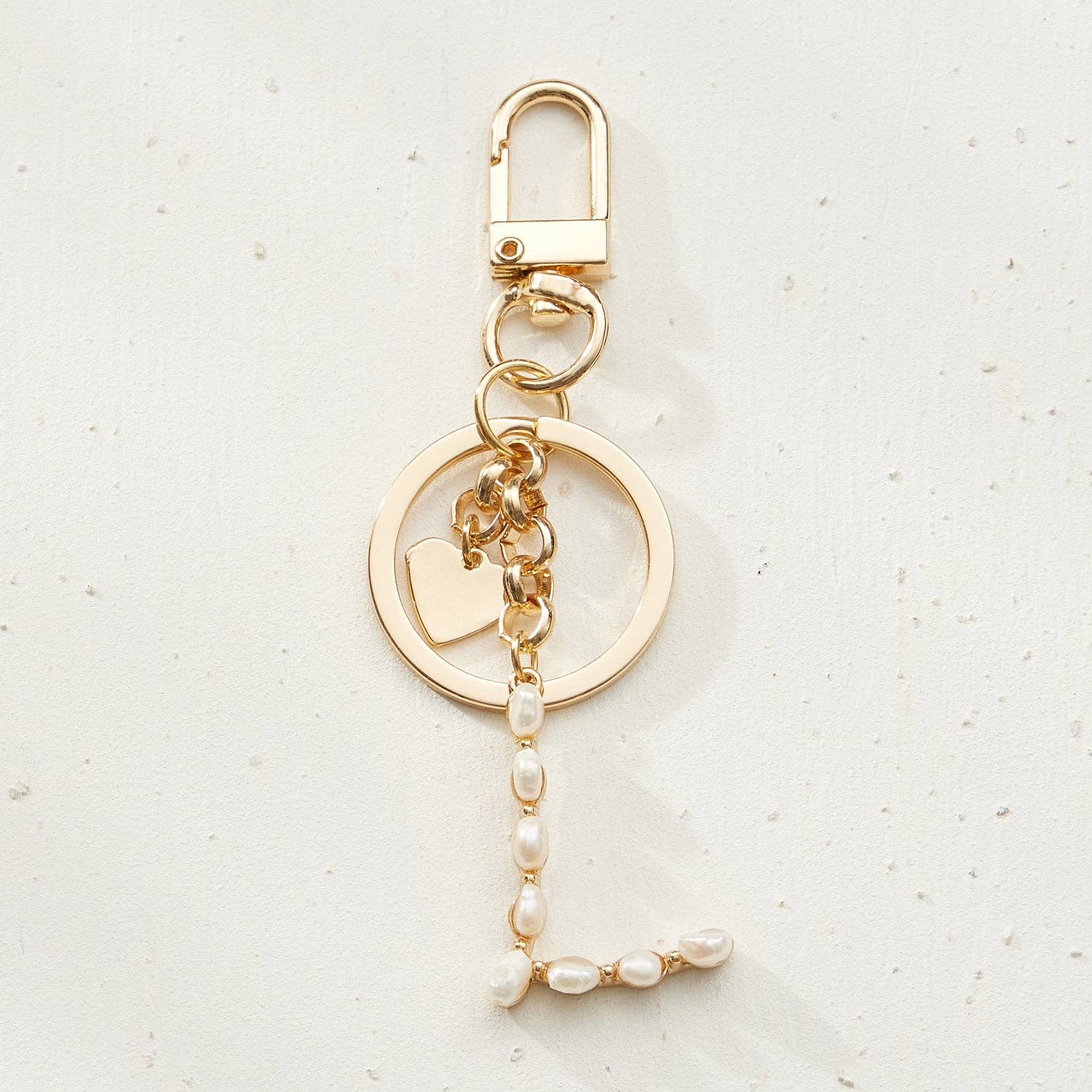 Frem – Porta-chaves - Mulher por atacado – Chaveiro inicial de pérolas de água doce6