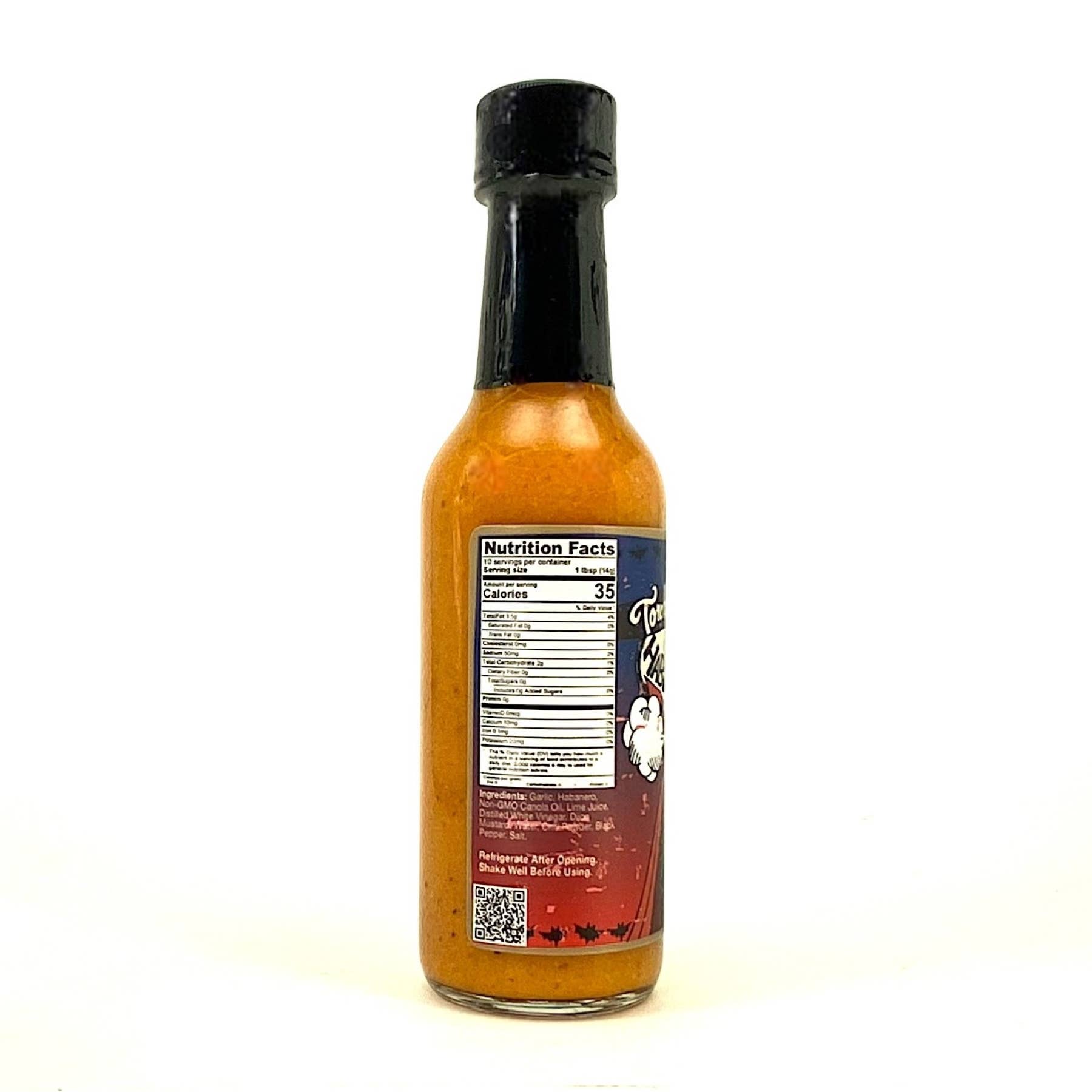 TorchBearer Sauces - Wholesale Hot Sauce - Garlic Habanero | 5oz Bottle | Garlicy and Hot | Heat 4/102