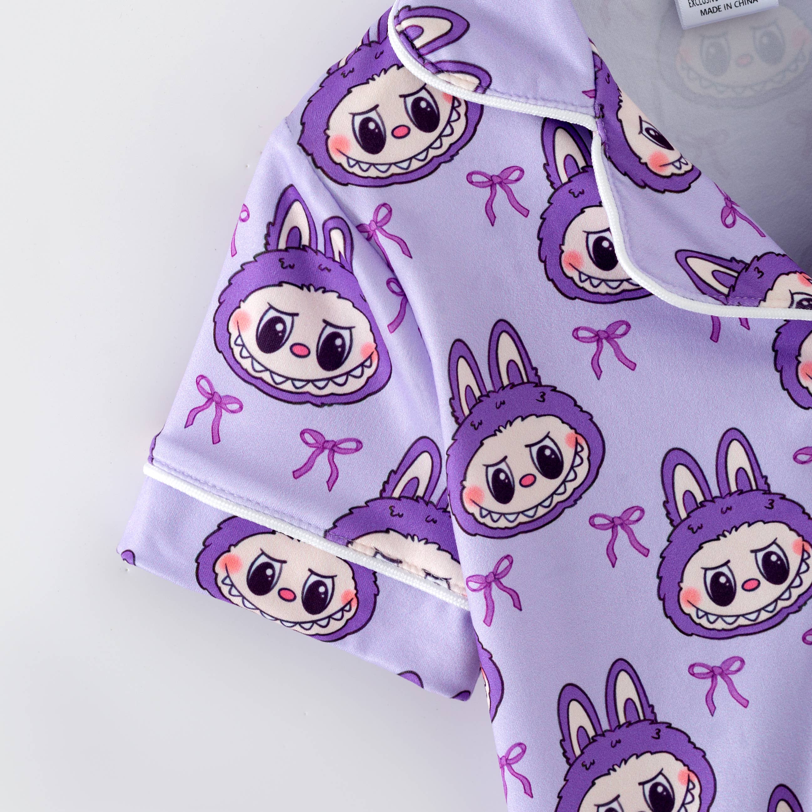 Auraquise - Vente Haut et bas de pyjama – enfant - Ensemble de Pyjama d'Automne Dessin Animé – Doux & Confortable Manches Courtes + Pantalon9