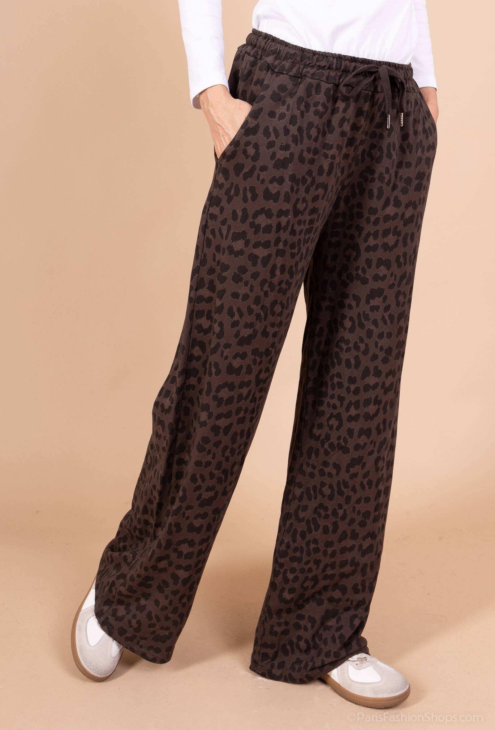 Pépouz' Paris - Wholesale Pants - Women's - Fluid and comfortable leopard print pants PPN25618