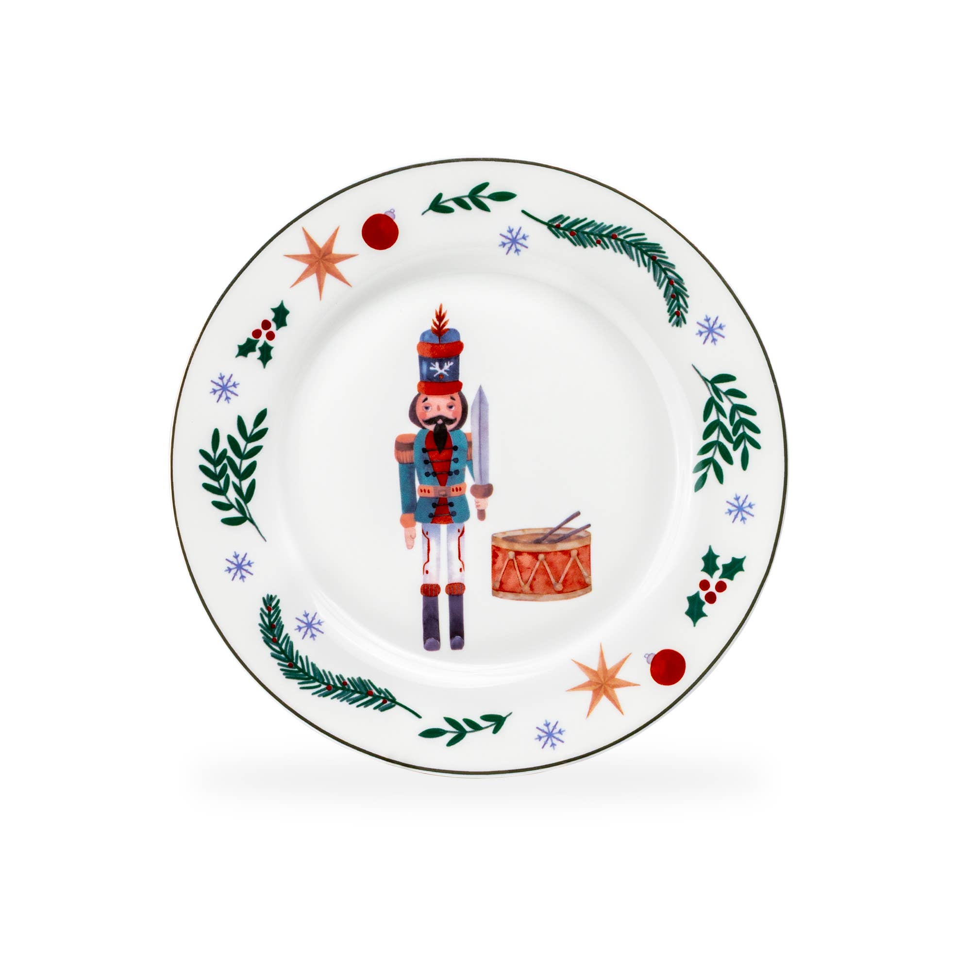 Grace Teaware - Wholesale Salad Plate - Assorted Nutcracker Wonderland 8" Salad Plate Set of 43