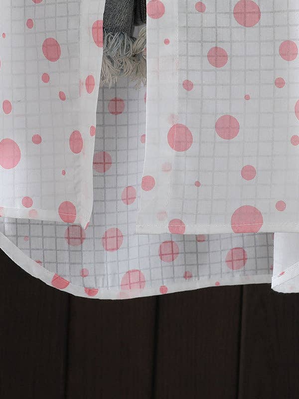 VividLux - Wholesale Button Down Shirt - Women's - Long Sleeves Loose Polka-Dot Lapel Shirts Tops10