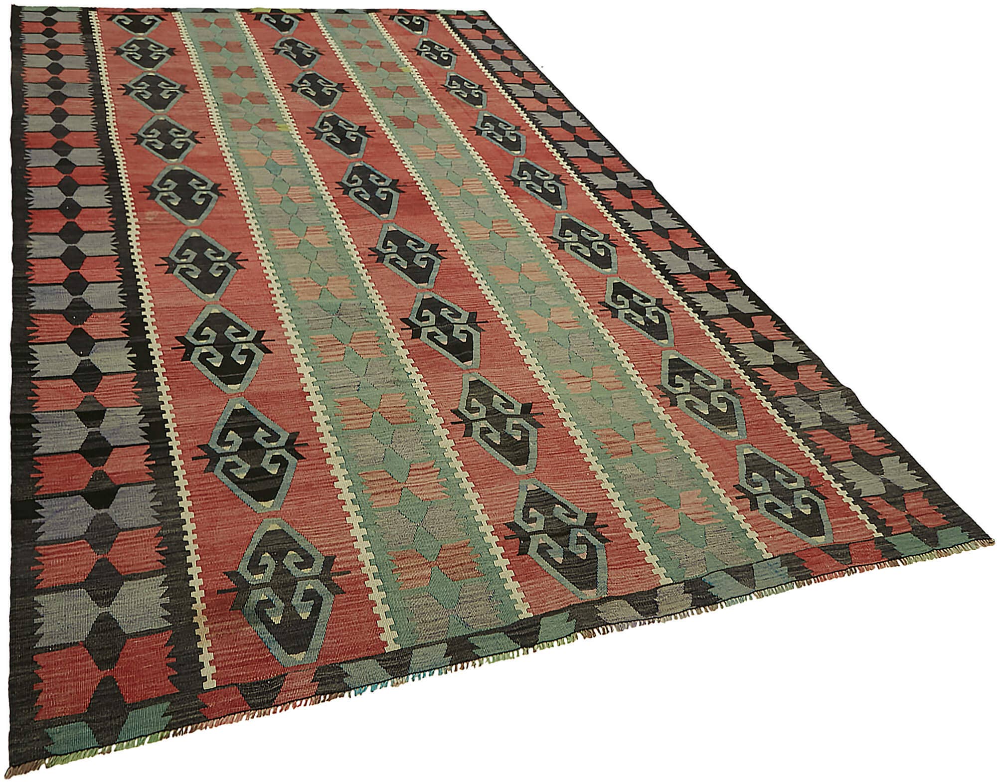 RUG N CARPET - Wholesale Vloerkleed - 6x10 Multicolor Oosterse Kilim Vloerkleed - 460251
