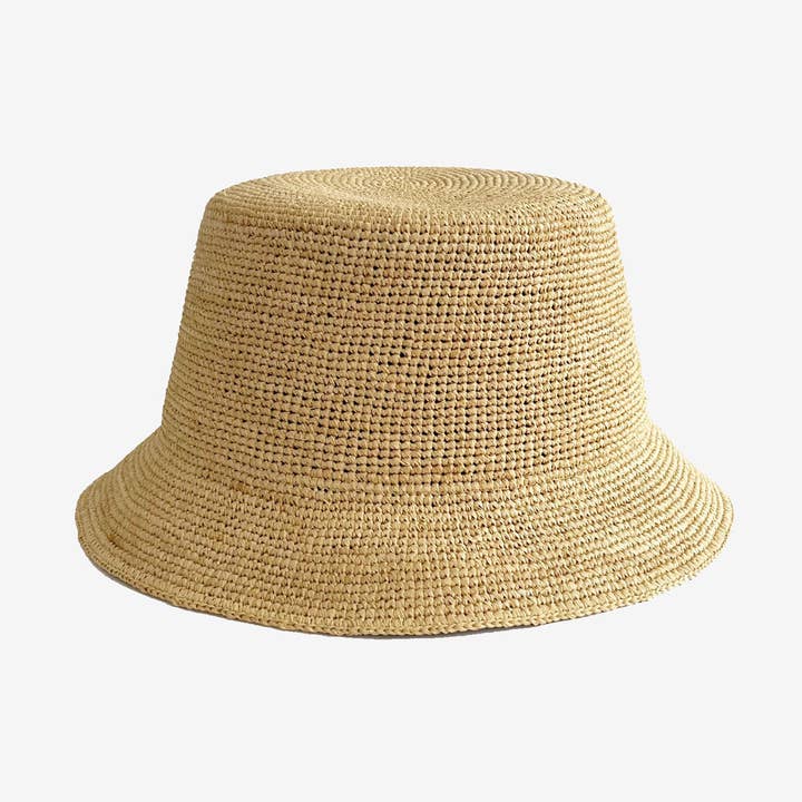 Cappello a secchiello in rafia per la vendita all'ingrosso da parte di ReqHatter