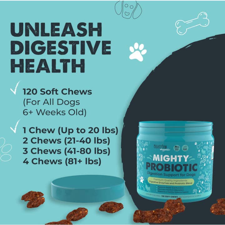 Mighty Paw - Wholesale Pet Supplement - Dog - Mighty Probiotic: Digestion Support Supplement3