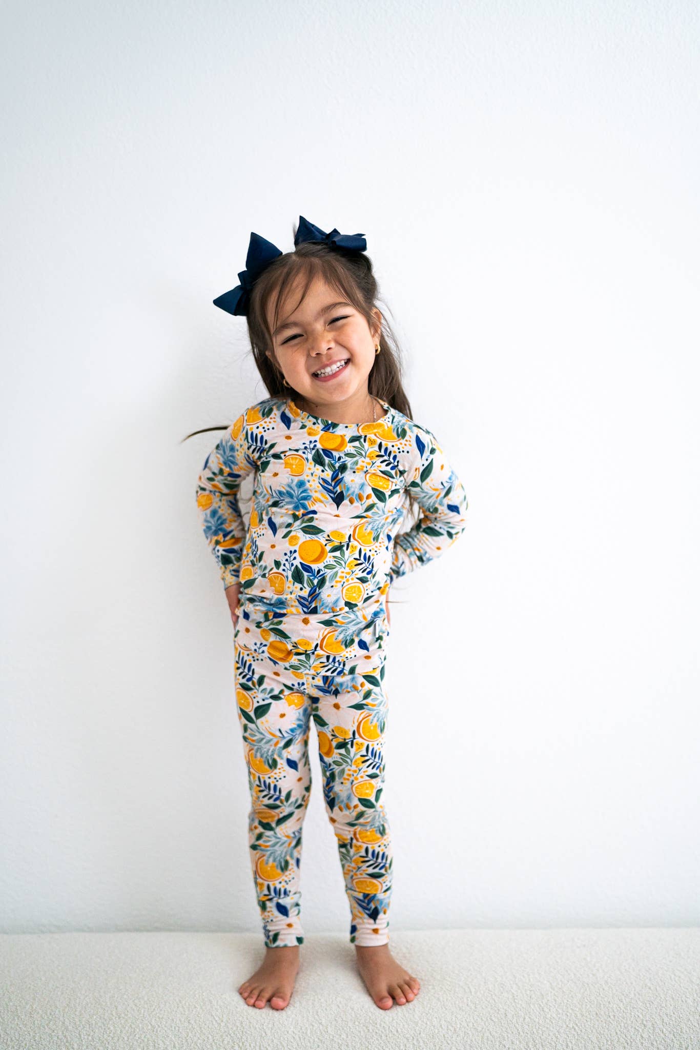 Love, Eloise - Wholesale Sleepwear Set - Kids - Kids Bamboo Long Sleeves Pajama Set - Clementine3