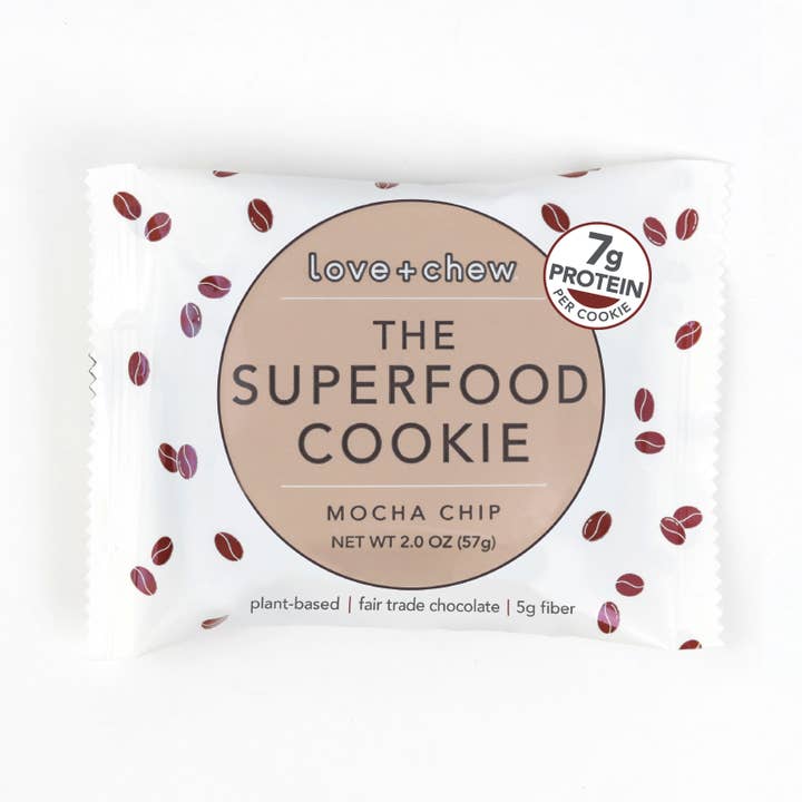Love + Chew - Wholesale Snack Bar - MOCHA CHIP - 2 OZ - BOX OF 12