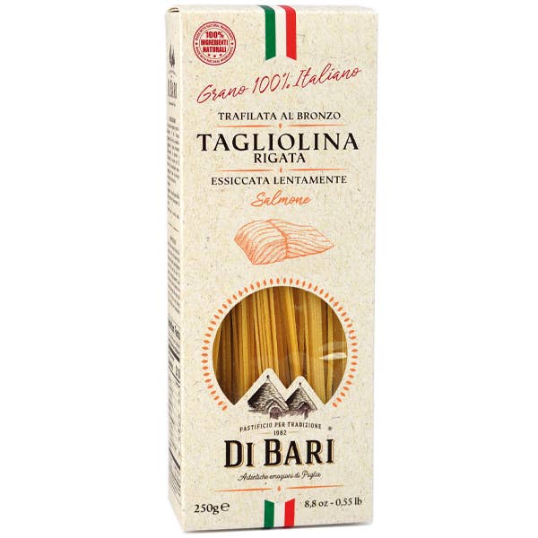Gourmandise - Vendita all'ingrosso Pasta - Pasta Tagliolina rigata con salmone Di Bari 250 gr.