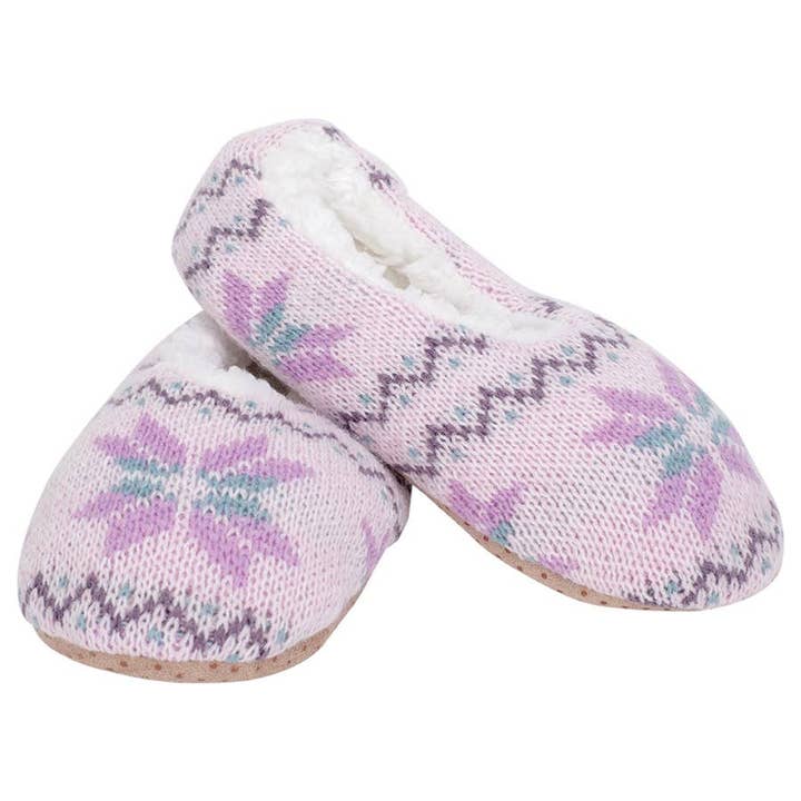 Lilac Purple Nordic Snow Non-Slip Indoor Soft Slipper Large por atacado de Dicksons
