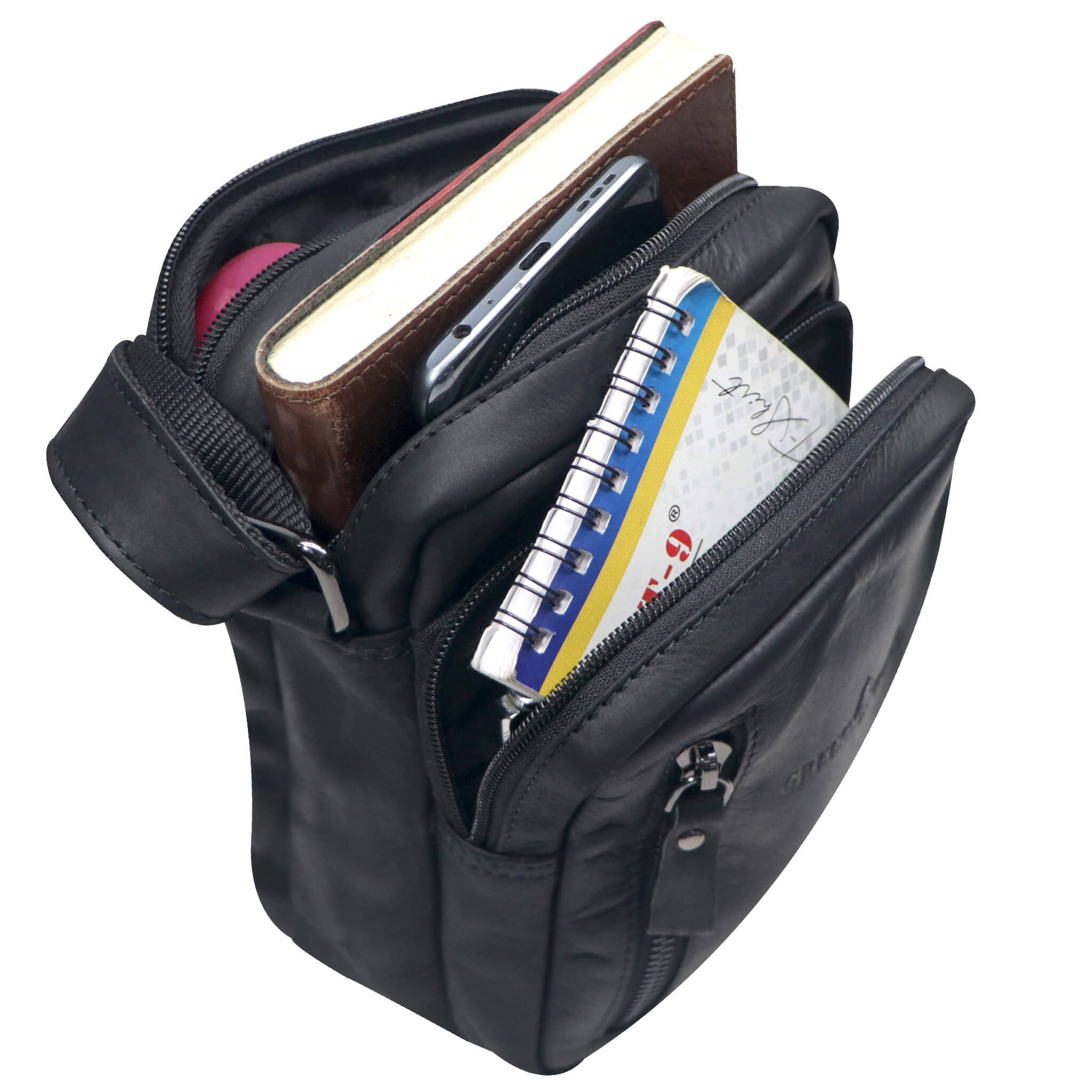 Greenwood – Engroshandel Crossbodytaske – unisex – Nili lille skuldertaske med flere rum Crossbody taske læder23