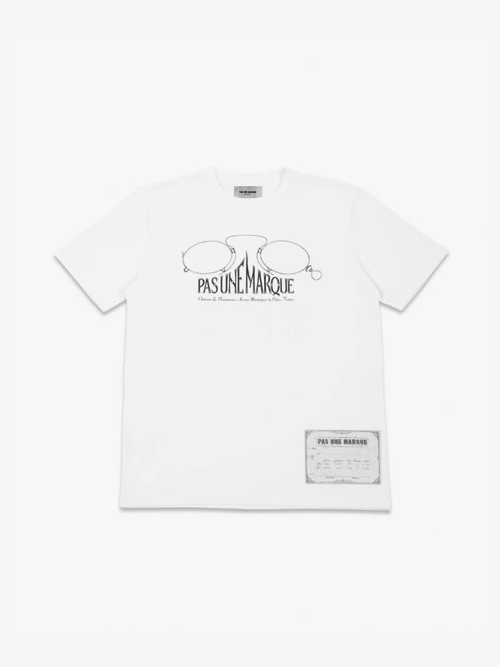 Optique Tee skjorta Kortärmad (rå vit) för wholesale av Pas Une Marque