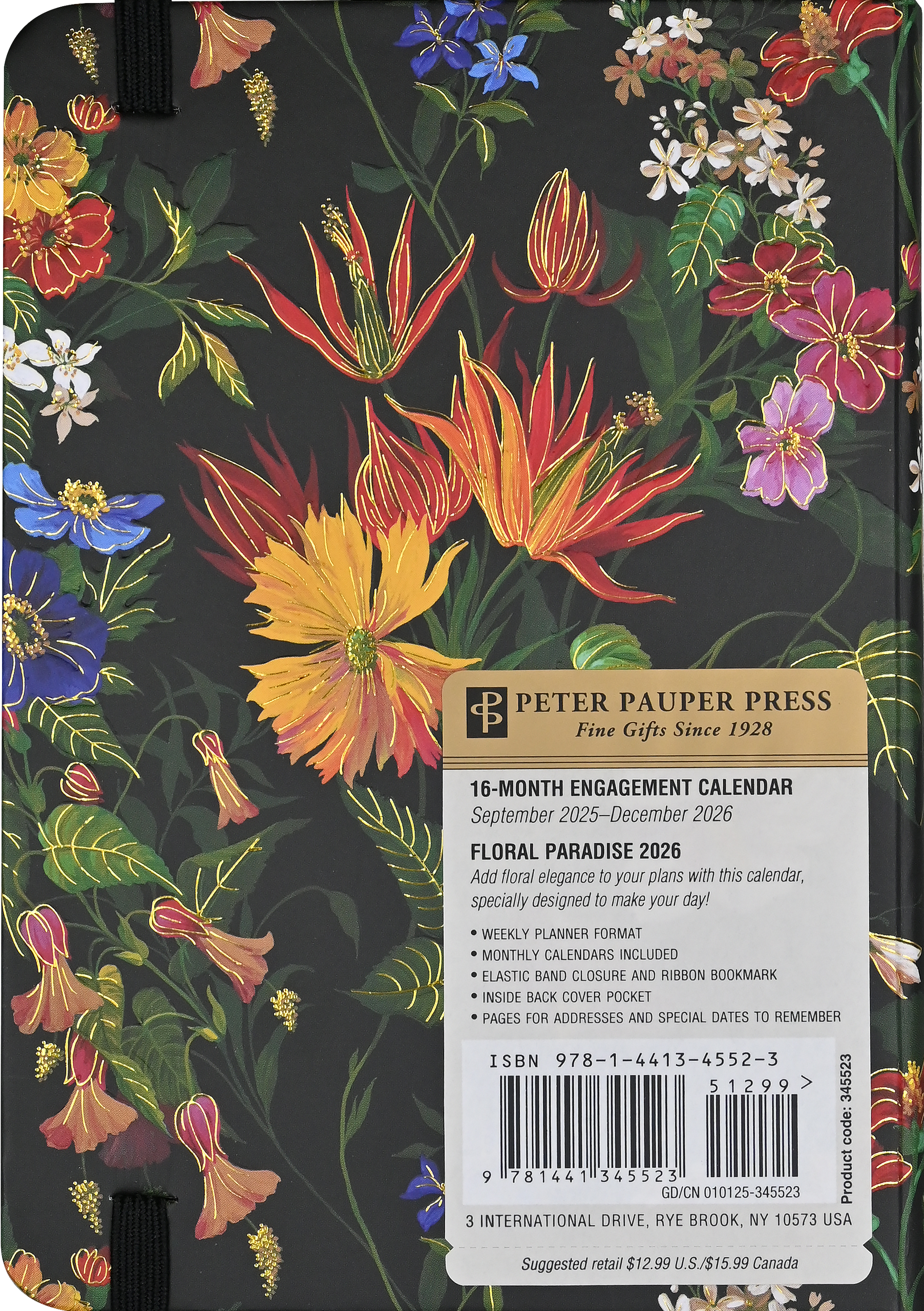 Peter Pauper Press - Wholesale Planner - 2026 Floral Paradise Weekly Planner5