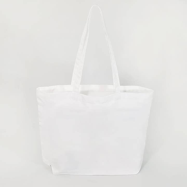 TBF - Wholesale Tote Bag - Women's - 100% Polyester Canvas Sublimation Tote Bags White - SB2194