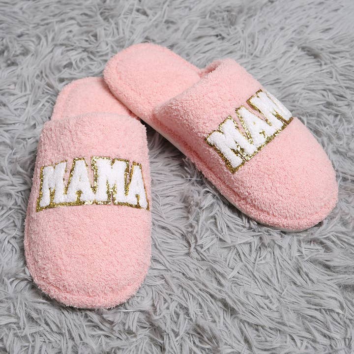 Fashion City - Wholesale Slippers - Women's - MAMA Chenille Patched Home Slippers7