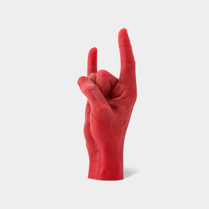 54 Celsius - Wholesale Novelty Candle - CandleHand "You Rock" Candle - Handmade, 8" Tall, Real Skin