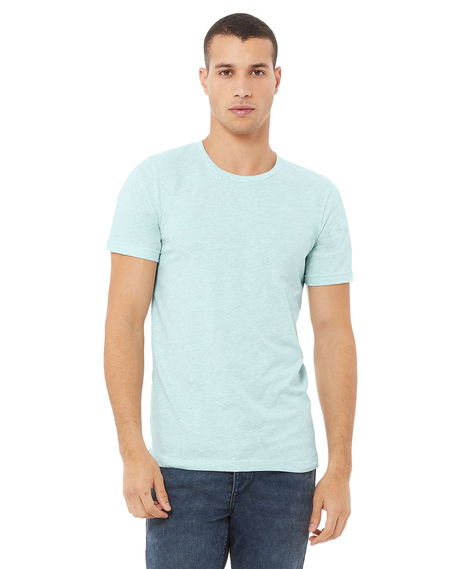 Print The Dream - Wholesale T-Shirt - Unisex - Bella Canvas 3001 Heather CVC T-shirt, Unisex Soft Shirts18