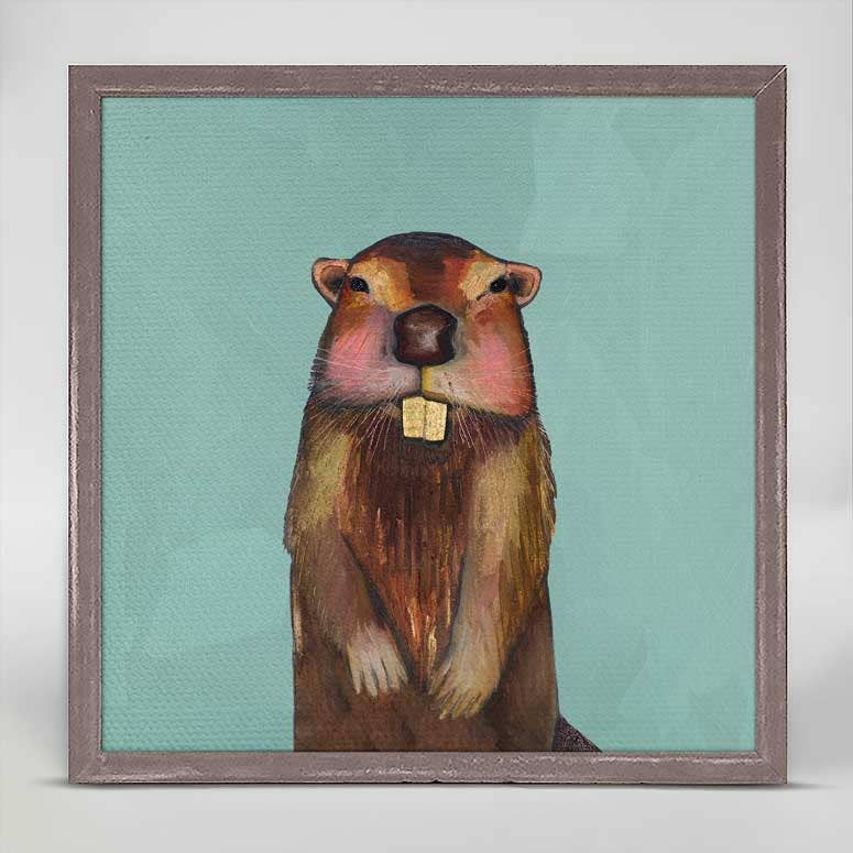 GreenBox Art - Wholesale Art Print - Mr. Beaver Mini Framed Canvas0