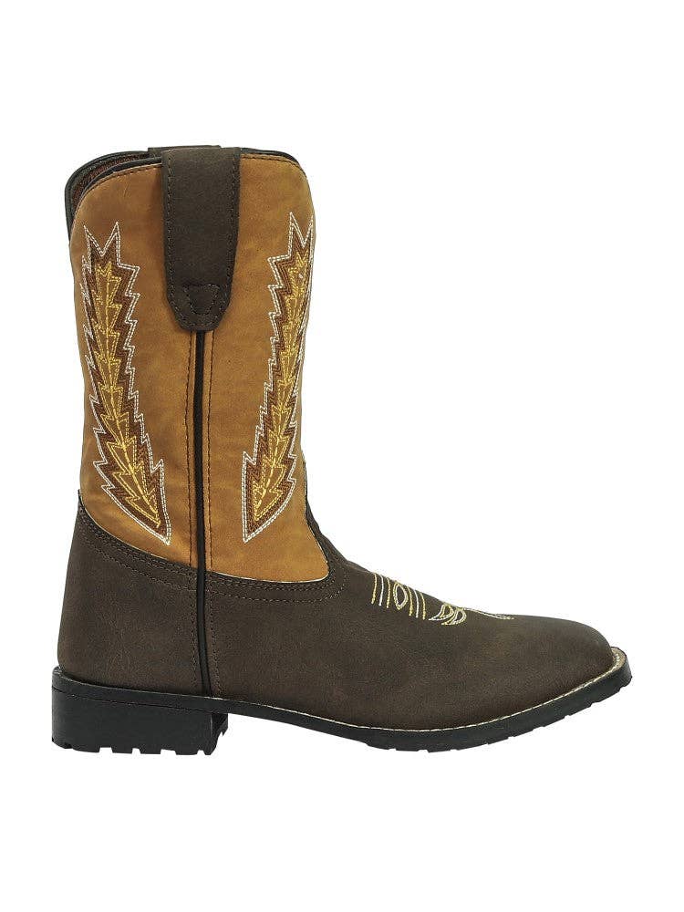 Moka Bottes western TuffRider Biscayne à bout carré pour jeunes en vente sur Faire2