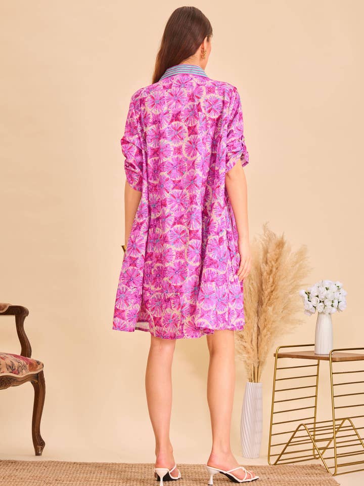 IP214 Robe courte bohème en coton - Orice  en vente sur Faire3