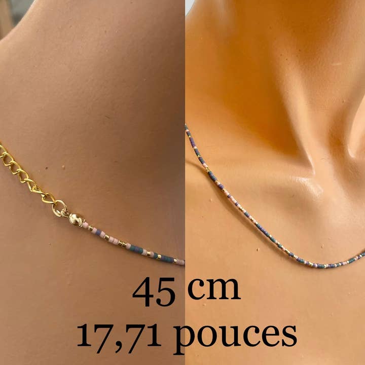 Atelline - Wholesale Kralen/parelketting - Parelsnoer, roestvrijstalen ketting, choker C041