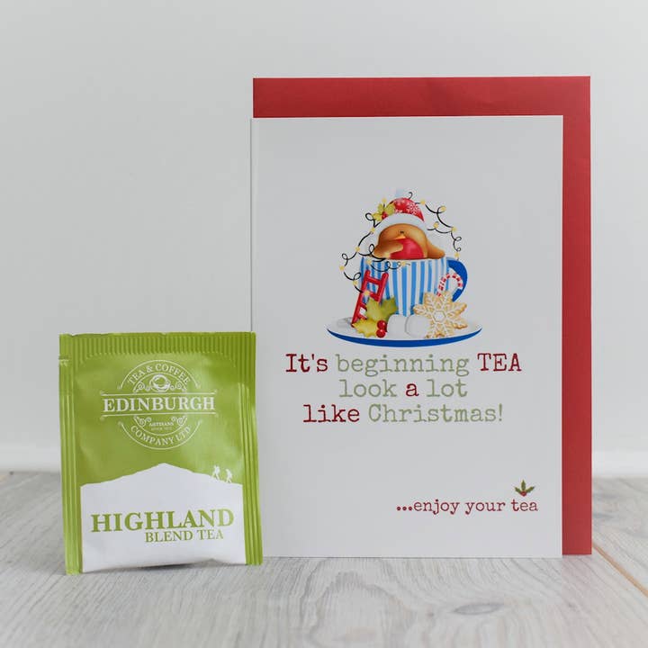 Theezakje wenskaart - TEA-X-001 voor wholesale door Smith & Ross Designs