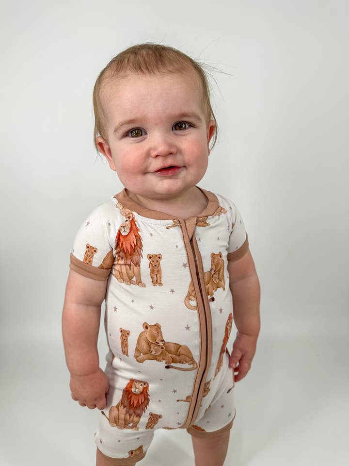Jensens Jammies - Wholesale Sleepsuit - Baby - Just Lion Around shorties4