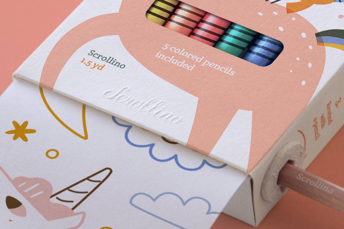 Scrollino - Vendita all'ingrosso Libro da colorare e attività - Bambini e neonati - Libro da colorare Scrollino unicorni4