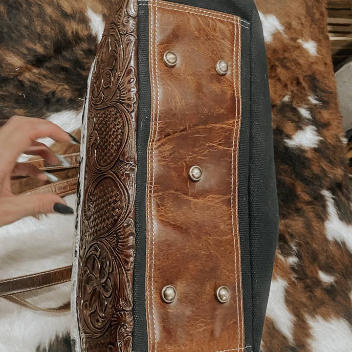 Texas Western Cowhide Bags and More – Sacola - Mulher por atacado – Mala Darby Carry All, Mala de Fim de Semana, Mala para Computador Weekender5