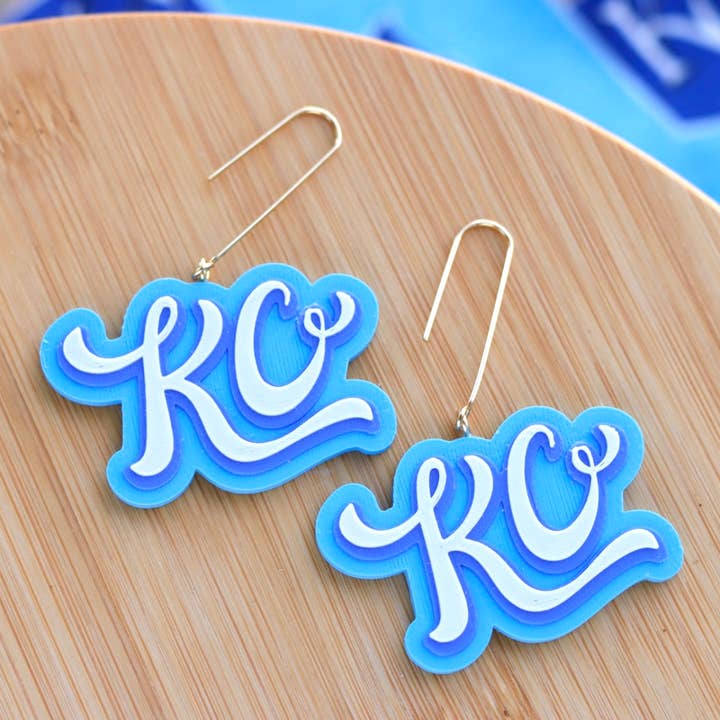 Handcrafted 3D Printed Earrings- KC for wholesale by Ivy Lena