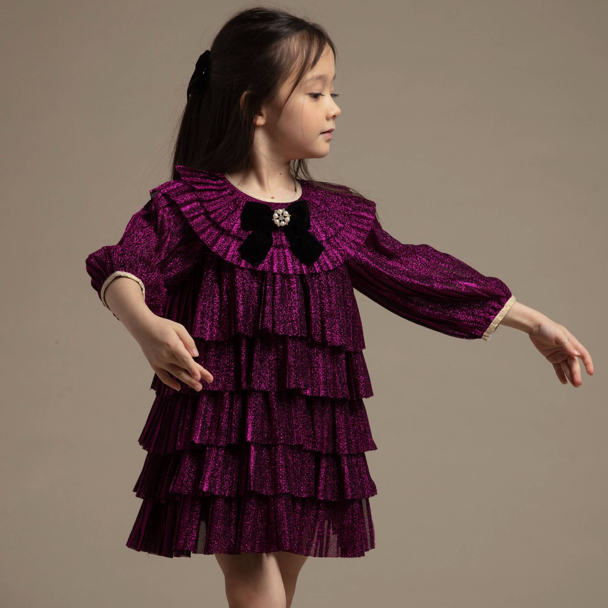 Petite Hailey – Großhandel Kleid – Kinder – Mehrlagiges Kleid29